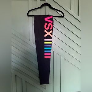 Knockout by Victoria's Secret Tight Black/rainbow Vsx Graphic 
Size	L Long